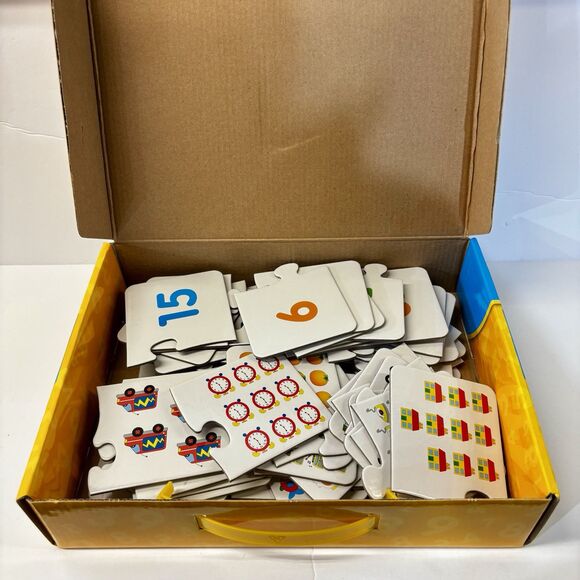 Match It! Mathematics Counting Set of 30 Self Correcting Puzzle Math COMPLETE - Picture 2 of 6